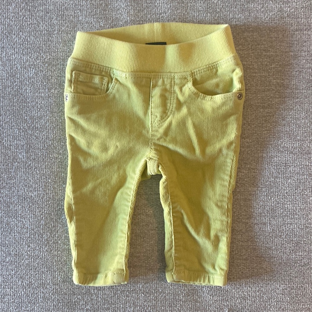 Gap Gender Neutral Lime Green Corduroy Pants 0-3 Month